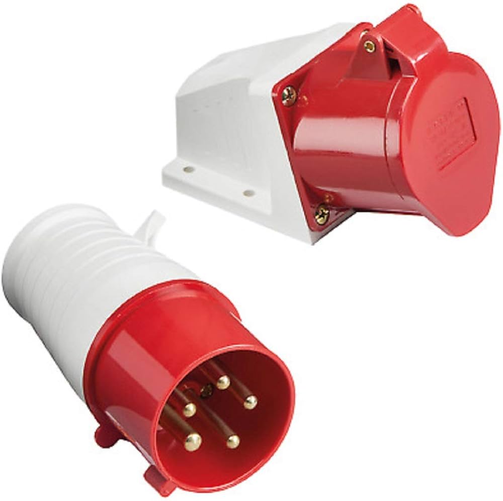 Coupler Set 16 Amp X 5 Pin- IP 44 (Make: Power Connect) view 3