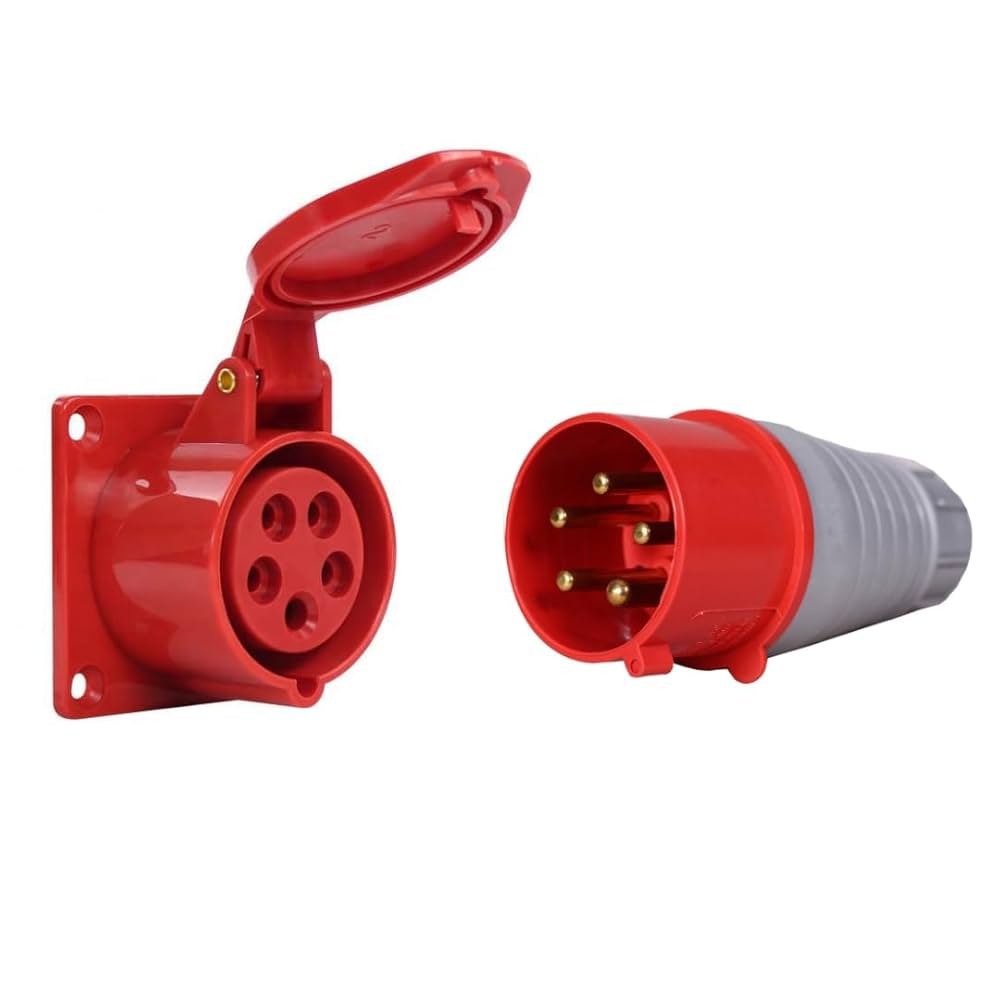 Coupler Set 16 Amp X 5 Pin- IP 44 (Make: Power Connect) view 2